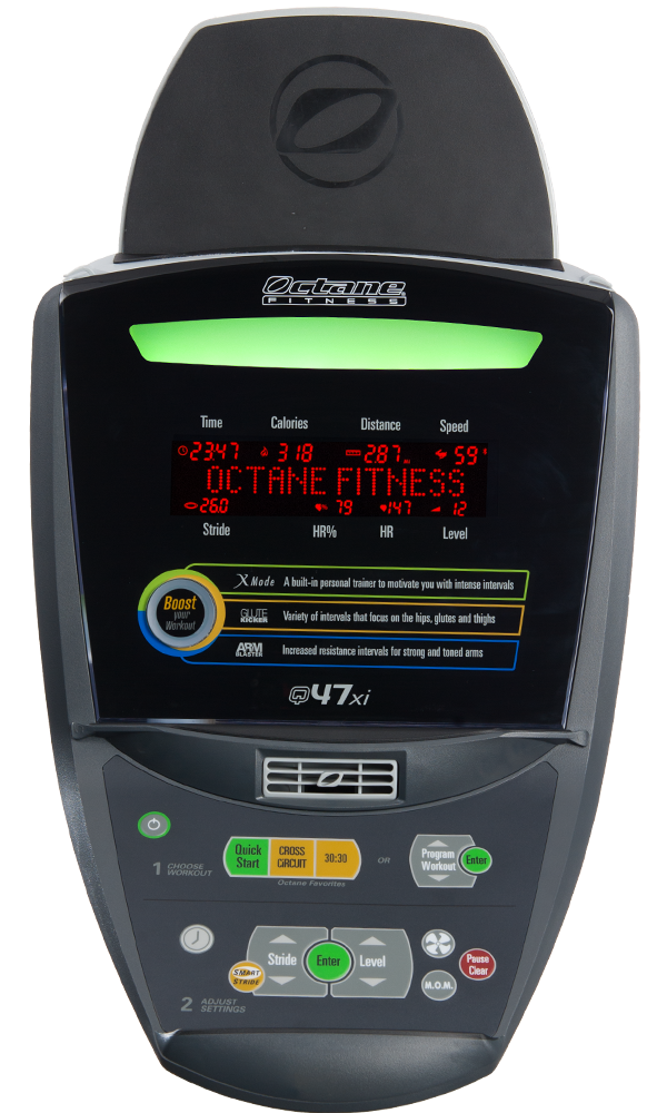 Octane Q47 Standing Elliptical Connect Fit