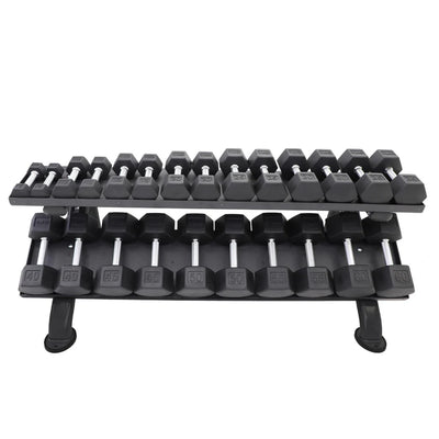 TKO 2-Tier Horizontal Dumbbell Rack