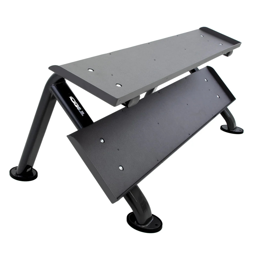 TKO 2-Tier Horizontal Dumbbell Rack