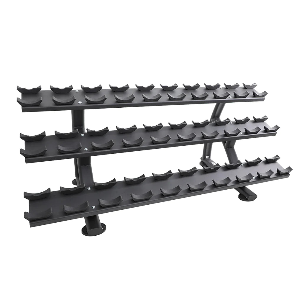 TKO 15-Pair Signature Dumbbell Rack w/Saddles