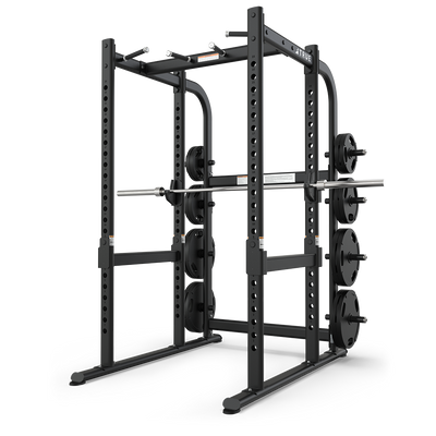 True Power Rack with plate holders