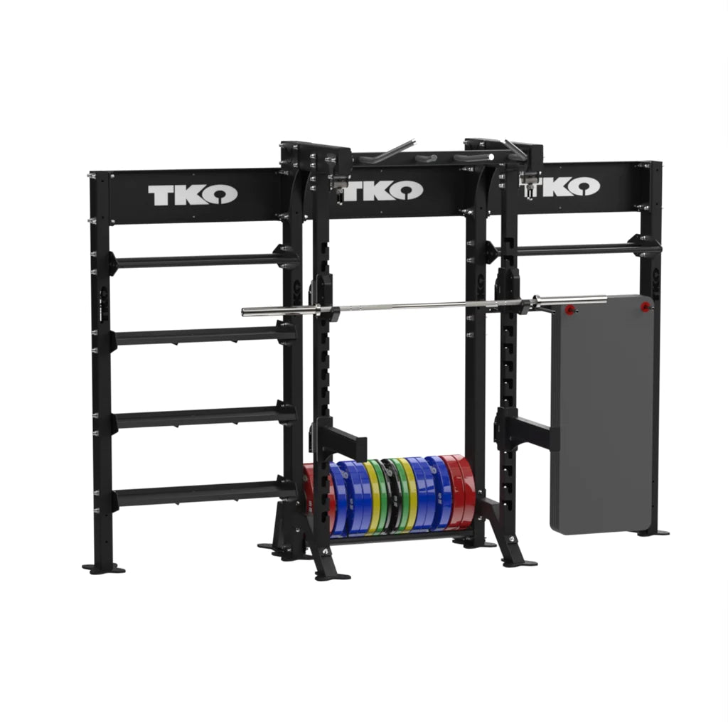 TKO Commercial Half Rack with dual storage Bays