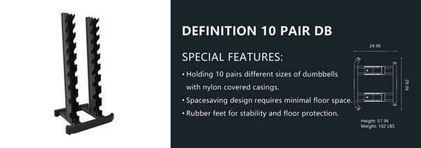 Hudson Definition 10 Pair vertical Rack - Connect Fit