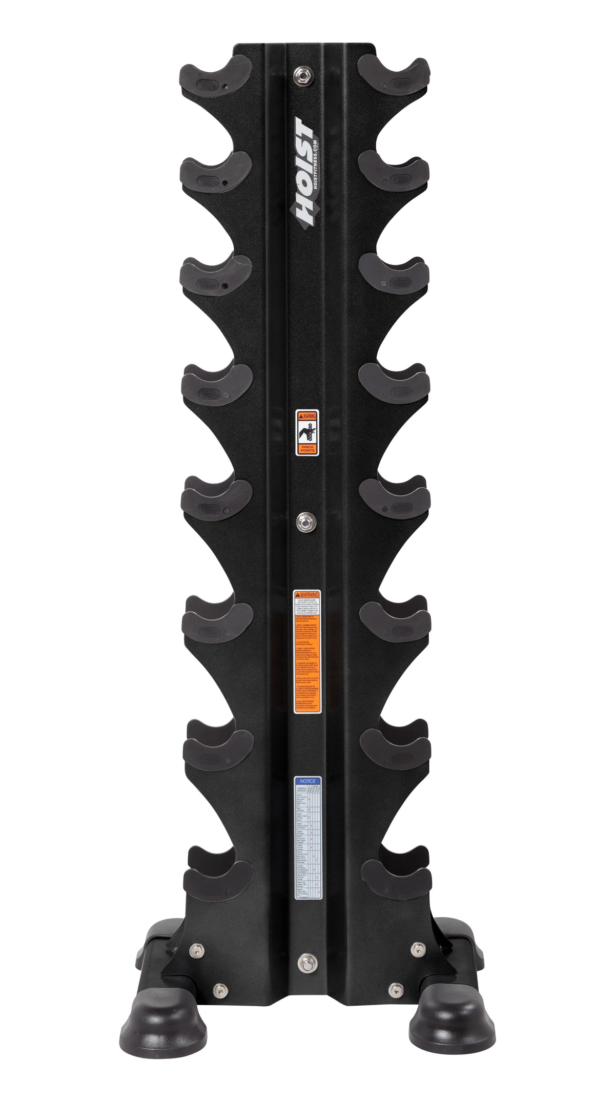 HOIST 8 Pair Vertical Hex Dumbbell Rack (Dumbbells NOT Included)
