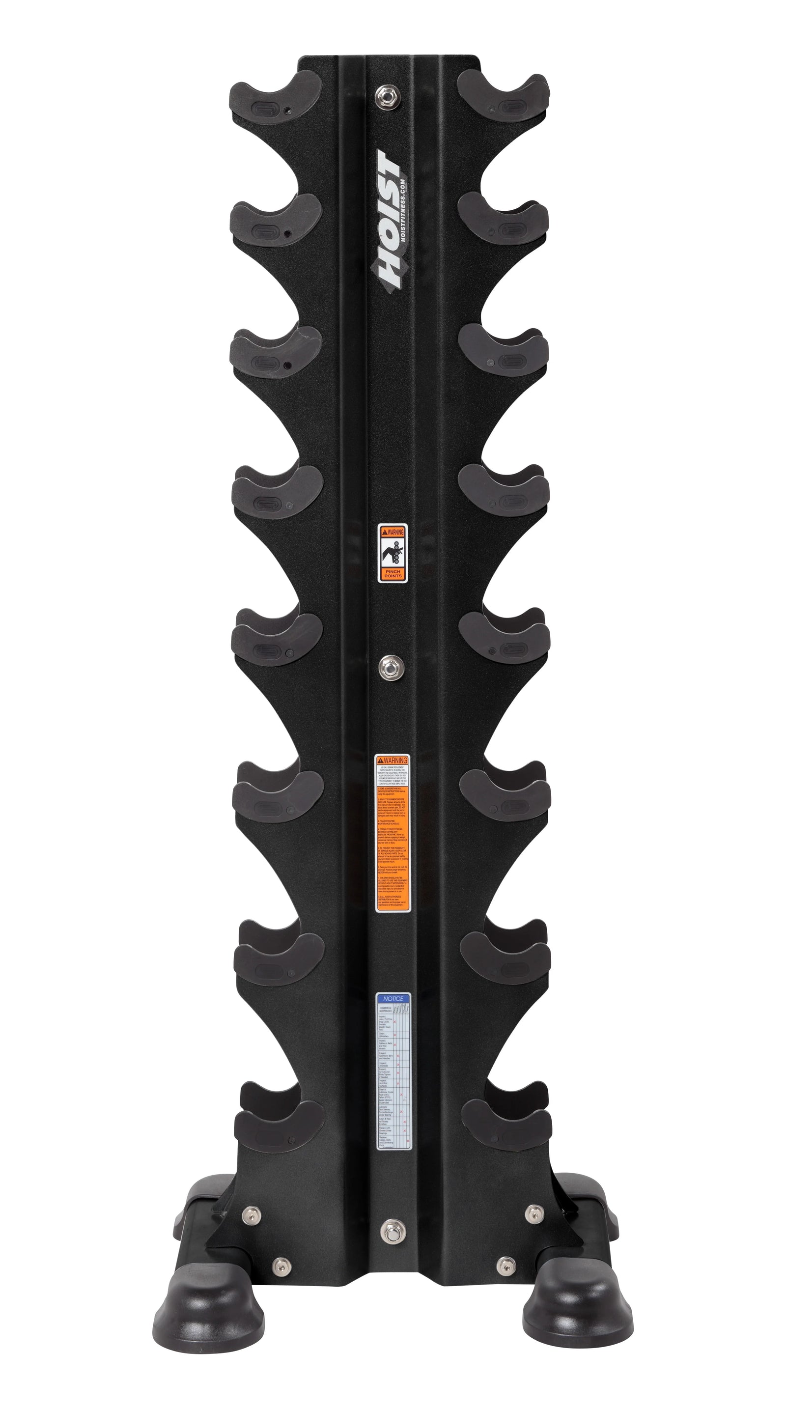 HOIST 8 Pair Vertical Hex Dumbbell Rack (Dumbbells NOT Included)