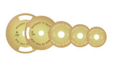 Solid Steel Calibrated Weight Plate Sets Weight It Out-Made in the USA