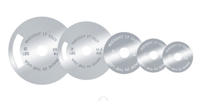 Solid Steel Calibrated Weight Plate Sets Weight It Out-Made in the USA