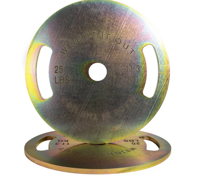Solid Steel Calibrated Weight Plate Sets Weight It Out-Made in the USA