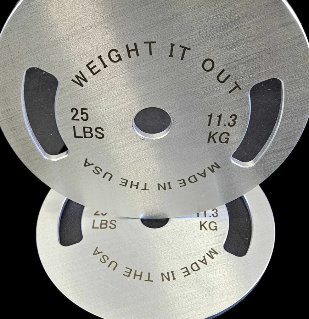 Solid Steel Calibrated Weight Plate Sets Weight It Out-Made in the USA