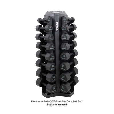 TKO Rubber Studio Dumbbells (pair)
