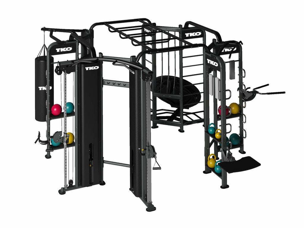 TKO Stretching + Boxing + Rebounder + Cables Station
