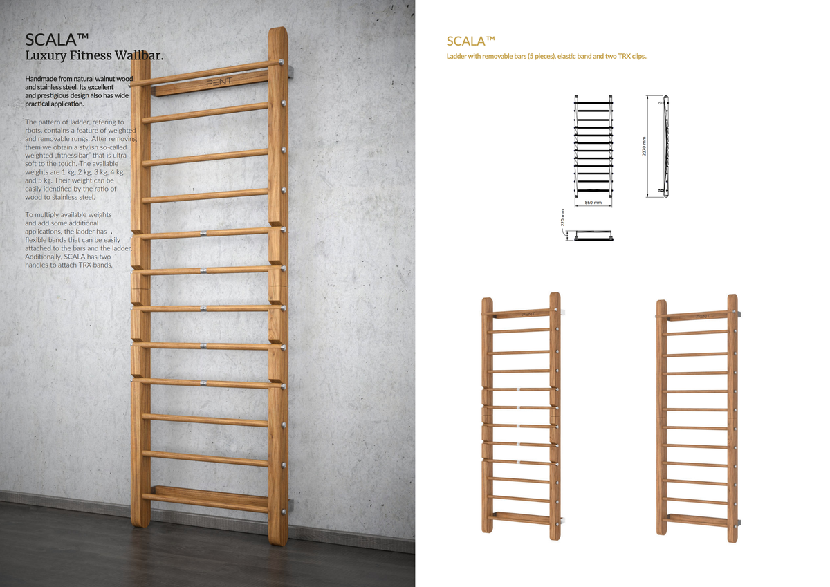 Pent Scala Stall Bar Wall