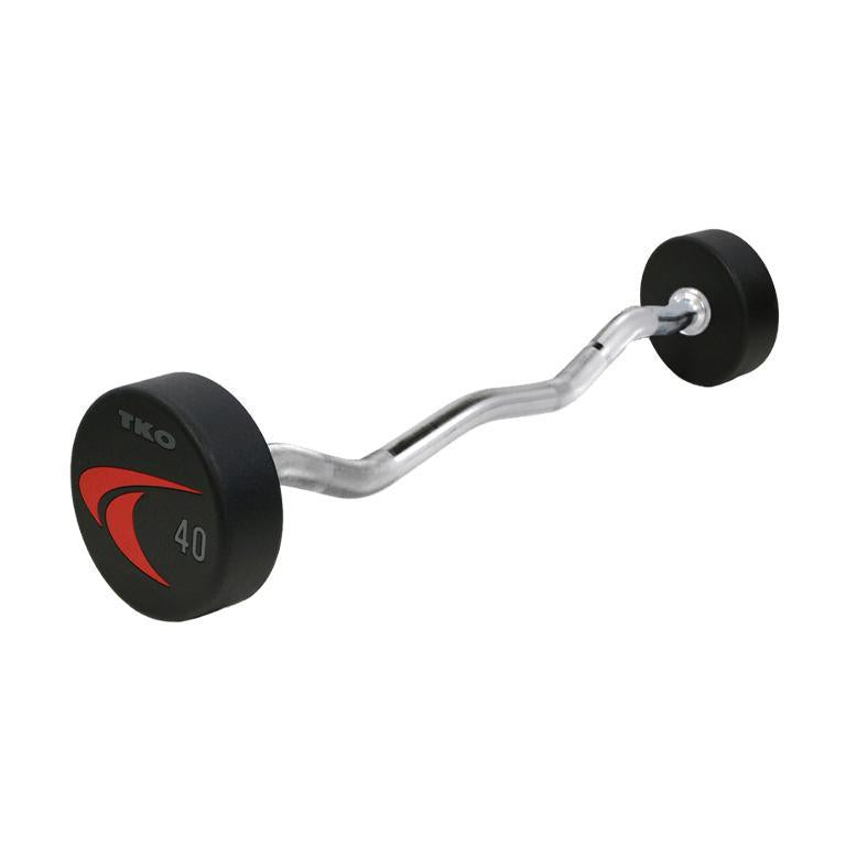 TKO Fixed Signature Curl Bar, Urethane