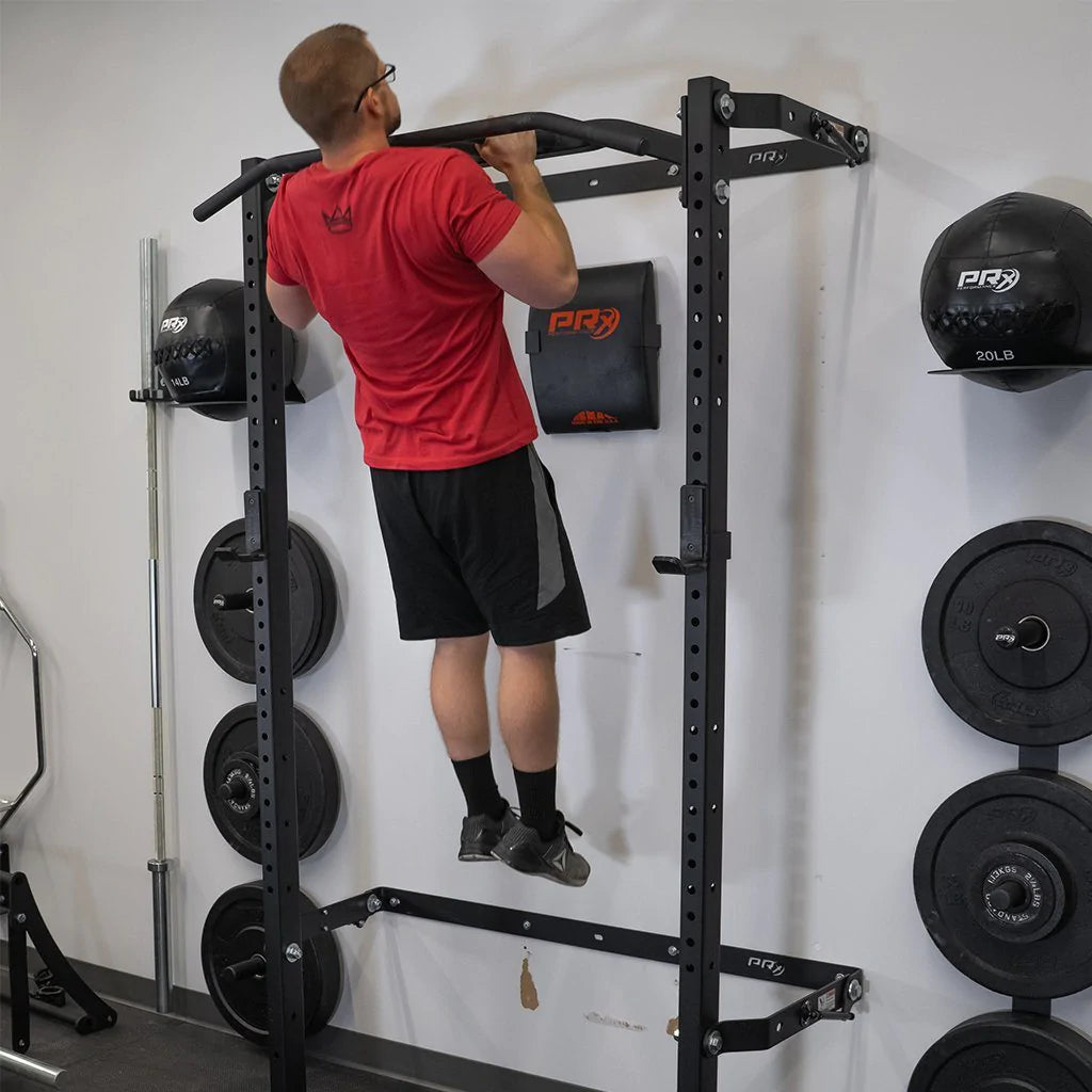 PRX Profile One Squat Rack with multigrip bar